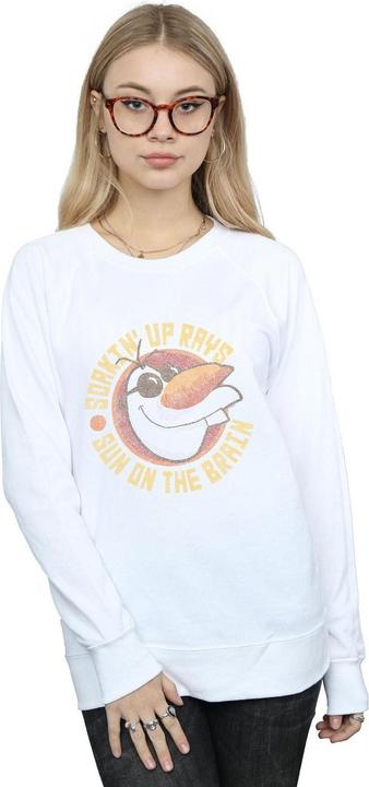 Actual product image Disney Womens/Ladies Frozen Olaf Sun On The Brain Sweatshirt (M)