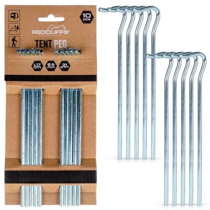 Actual product image Redcliffs Tent Pegs Iron 17cm Set 10pcs