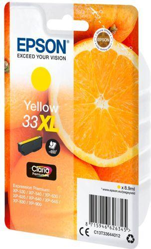 Actual product image Epson 33XL Claria Premium (Y)