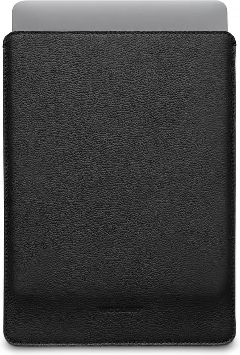 Woolnut Leather Sleeve -suojatasku 14" MacBook Pro, musta (14", Apple)