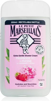 Le Petit Marseillais Extra Gentle Shower Cream Organic Raspberry & Peony - Moisturizing and