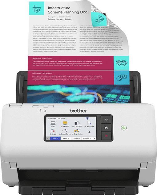 Immagine prodotto Brother Scanner documentale professionale ADS-4700W a colori, senza fili (LAN, USB, WiFi)