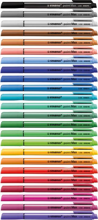 Produktbild STABILO pointMax Filzschreiber (Mehrfarbig, 24 x)