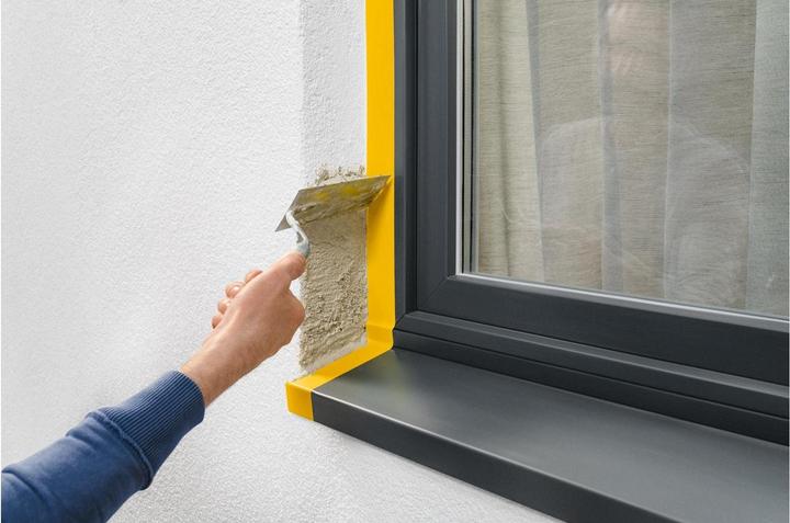 Immagine prodotto tesa Nastro per intonaco in PVC con scanalatura a croce (50 mm)