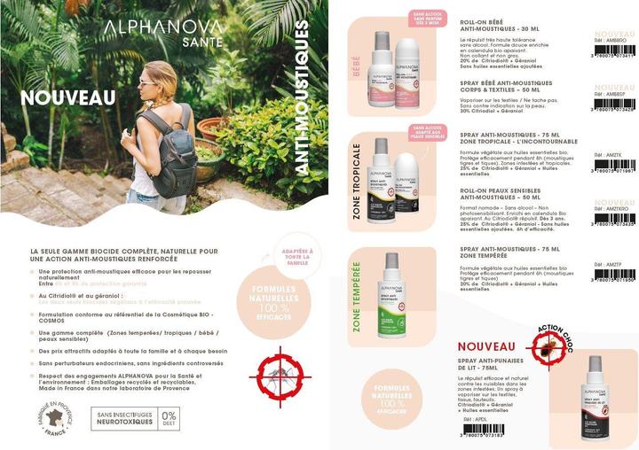 Actual product image Alphanova Baby spray anti-mosquito (50 ml)