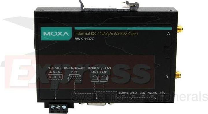 Image du produit Moxa AWK-1137C-US-T - Client sans fil 802.11abgn, bande US, -40 à 75C température de fonctionnement