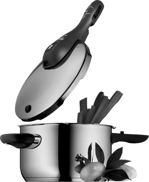 Produktbild WMF Schnellkochtopf 8,5l inkl. Einsatz Dampfkochtopf Perfect Plus Induktion (22 cm, Dampfkochtopf)