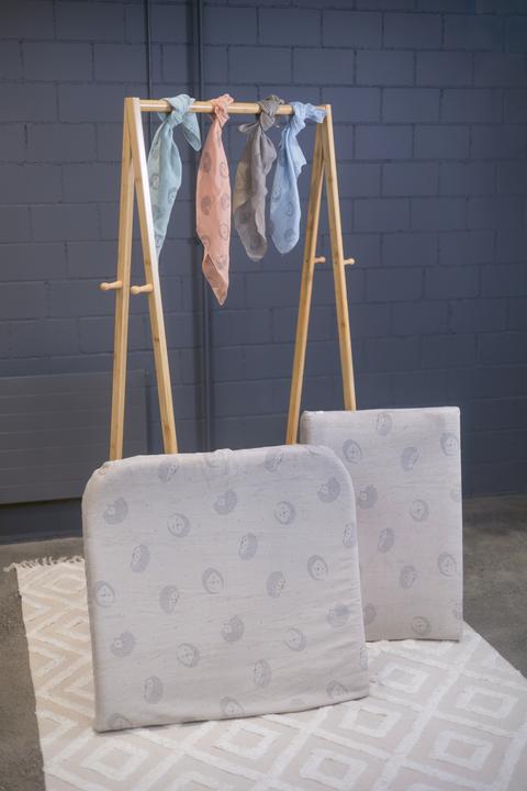 Image du produit Zewi Housse imprimé pour matelas à langer pour 6802 rose Stars (72 x 77 cm)