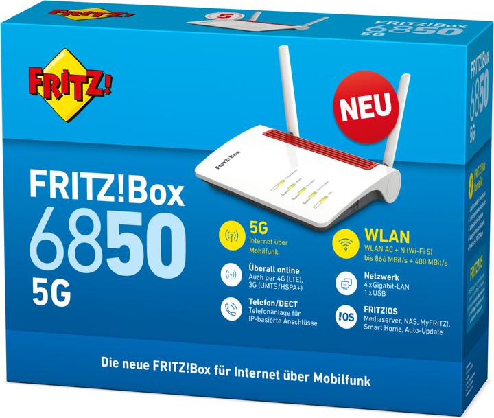 Actual product image AVM FRITZ!Box 6850 5G