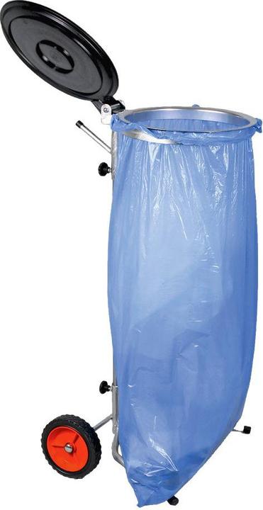 Immagine prodotto Renner Helmuth Supporto per sacchi ROLLI, con rotelle, capacità 70 - 120 l, con coperchio, alt. (120 l)