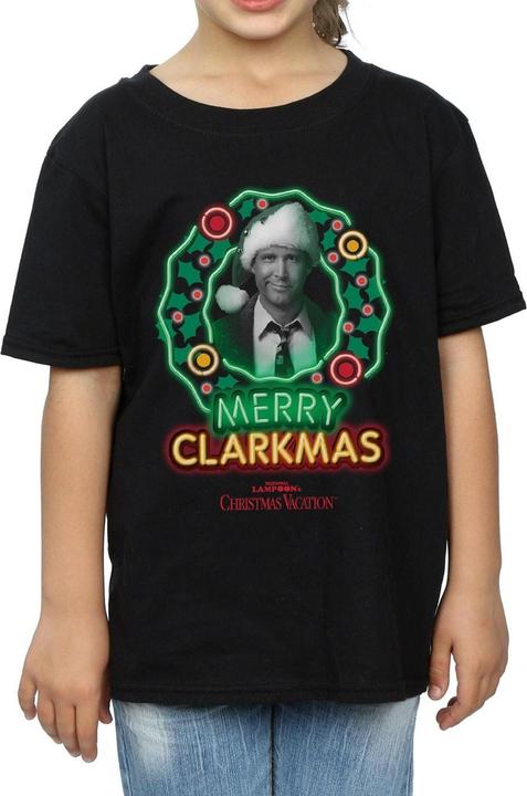 Actual product image National Lampoon´s Vacation Girls Greyscale Clarkmas Cotton T-Shirt (140, 146)