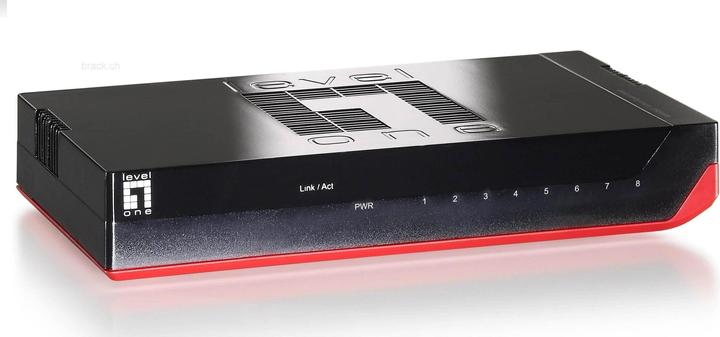 Immagine prodotto LevelOne GSW-0807 Switch Gigabit Ethernet a 8 porte 1000Mb/s, Full Duplex, 10/100 Mb/s, Full/Half Duplex (8 Porti)