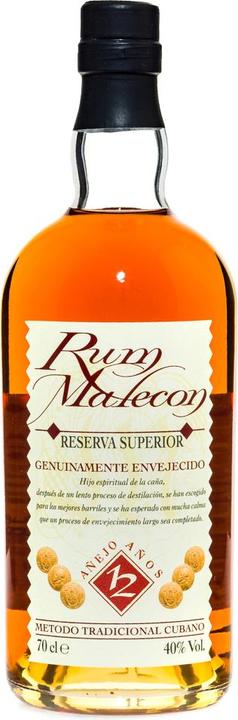 Immagine prodotto Malecon Rum Añejo 12 Años Reserva Superior 40% Vol. 0,7l in confezione regalo