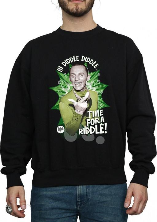 Produktbild Batman TV Serie The Riddler Zeit ein Rätsel Baumwolle Sweatshirt (S)