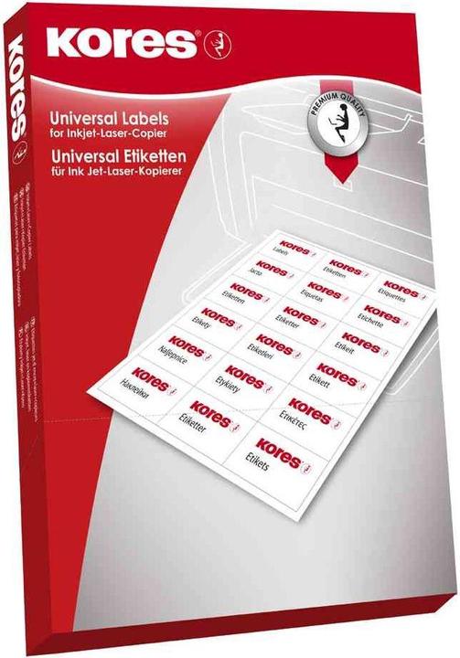Produktbild Kores Universal-Etiketten, abl”sbar, 105 x 148,5 mm, weiá