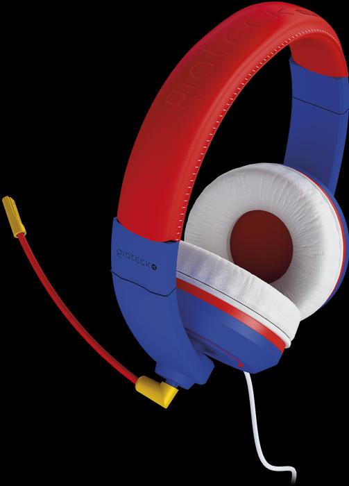 Actual product image Gioteck XH-100S Wired Stereo Headset (Blue/Red) (Cable)