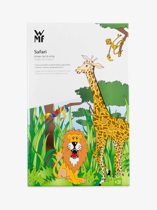 Produktbild WMF Kindergeschirr Kinderbesteck 6tlg Safari Edelstahl poliert spülmaschinengeeignet