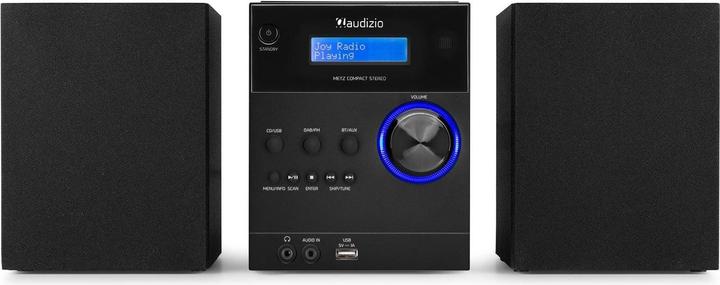 Actual product image Audizio Metz Micro-HiFi System (Bluetooth, CD player, 2x 15 W)