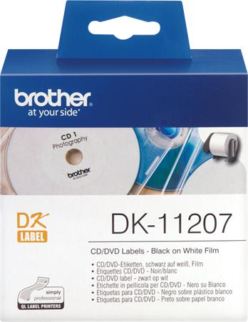 Produktbild Brother QL500/550ÉTIQUETCD/DVD 58X58 N/B