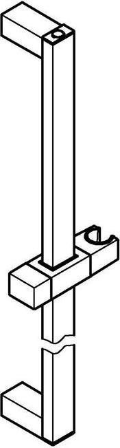 Actual product image Grohe Shower rail EUPHORIA CUBE 600mm chr
