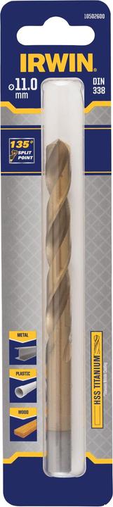 Productafbeelding Irwin Boor voor metaal HSS TITANIUM 11,0 mm (11 millimeter)