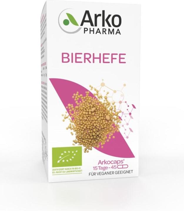Immagine prodotto Arkopharma Arkocaps Bierhefe Kapseln (45 Pezzo/i, Pillole, 49 g)