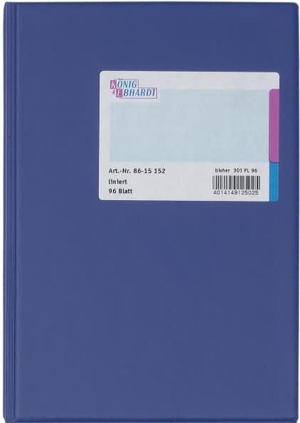 König & Ebhardt Geschäftsbuch Liniert Blau (96 x)