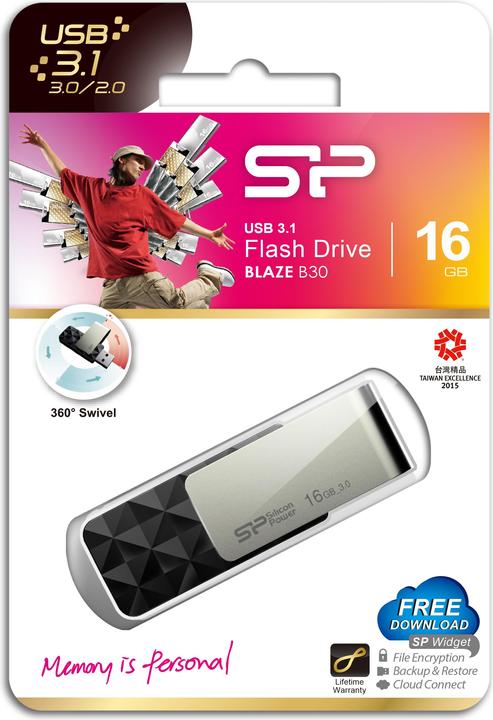 Image du produit Silicon Power Blaze B30 (16 Go, USB-A, USB 3.1)