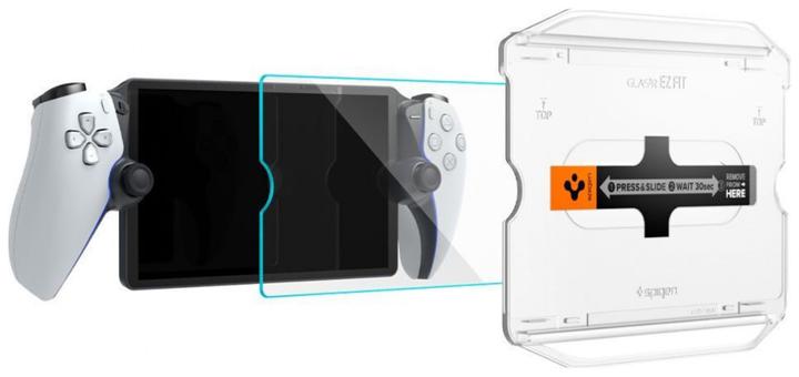 Actual product image Spigen GLAS.tR EZ Fit Playstation Portal Screen Protector