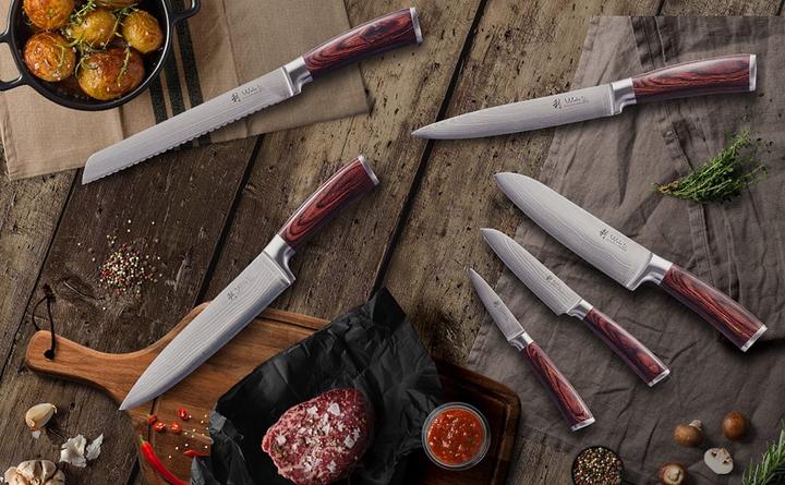 Actual product image Wakoli Edib Series Set of 6 with knife block