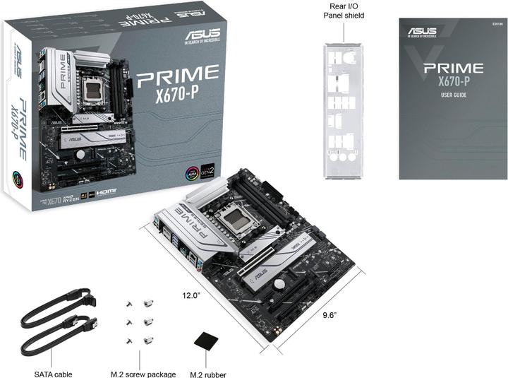 Produktbild ASUS Prime X670-P (AM5, AMD X670, ATX)