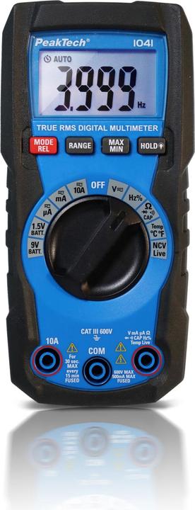 Peaktech P 1041 TrueRMS Digital Multimeter (CAT III 600V)