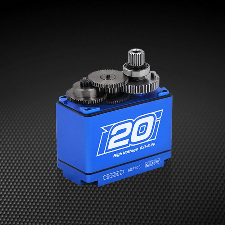 Actual product image Power HD Servo WH-20KG / 20.0kg/0.08sec / 6V - 8.4V / Digital / Waterproof / Alu Case