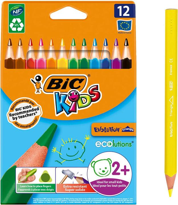 Produktbild Bic ECOlutions Kinder Evolution Dreieck (Multi, 12 x)