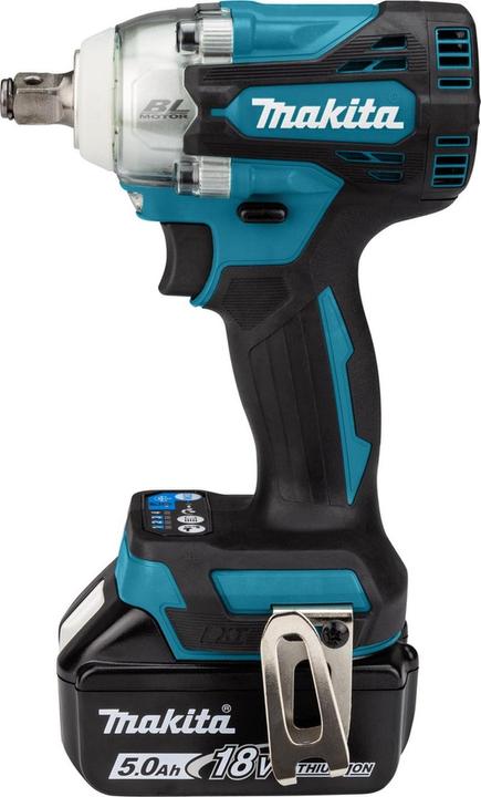 Actual product image Makita slagmoersleutel - 18 V - inclusief 5,0 Ah accu (2 stuks) en snellader - Mbox (Rechargeable battery operated)