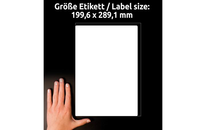 Produktbild Avery Versandet Etiketten 199,6x289,1mm L7167-100 weiss 100 Stk./100 Blatt