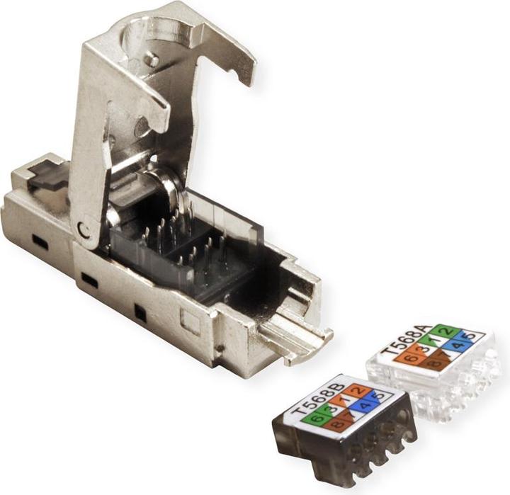 Image du produit Value à confectionner sur le terrain. RJ45 cat.6A STP (Câble réseau Connecteur)