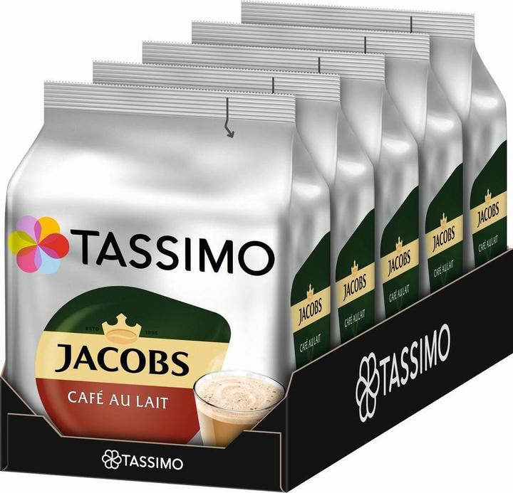 Image du produit Tassimo T DISC Jacobs Café au Lait (80 x Port.)