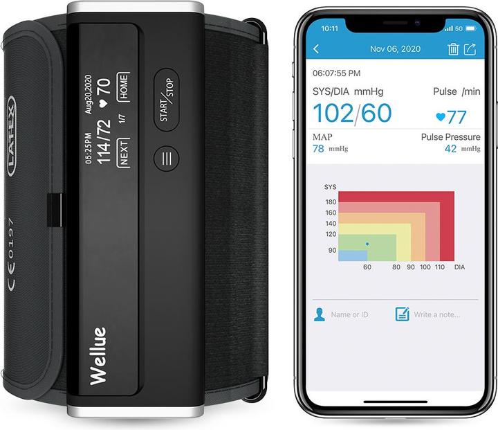 Produktbild ViatomTech BP2 Connect Wi-Fi upper arm bp monitor with ECG (Blutdruckmessgerät Oberarm)