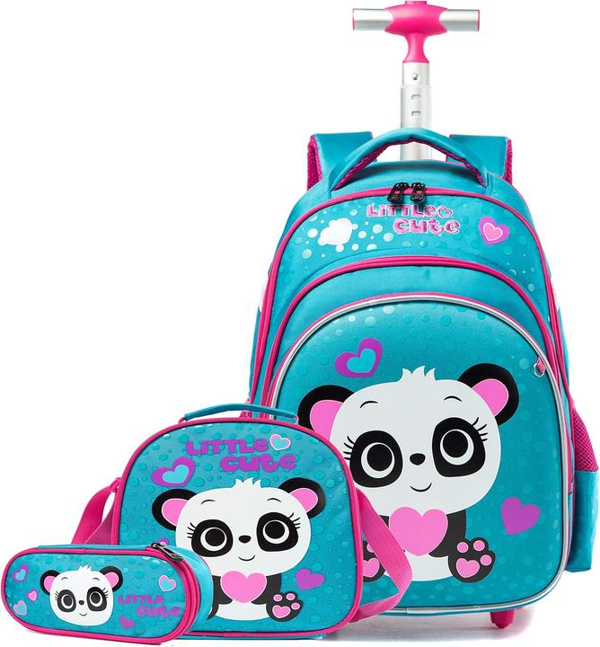 Produktbild HTgroce Panda Schulranzen-Trolley mit Rollen für Kinder (24 l)