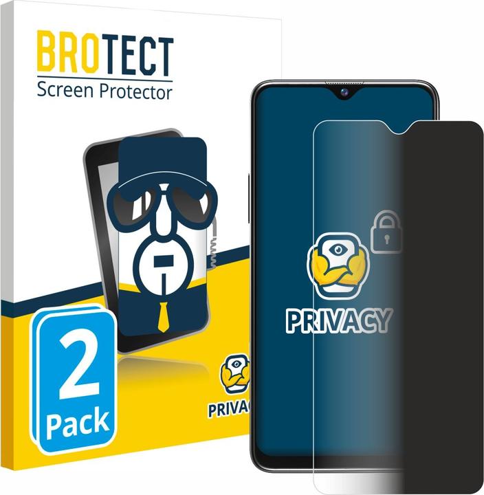 Productafbeelding BROTECT Sichtschutzfolie Anti-Spy Privacy Folie Blaulicht-Schutz (2 Stuk, Blackview A80)