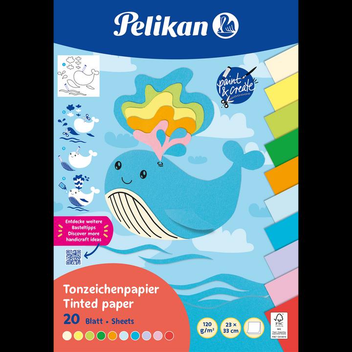 Image du produit Pelikan Bloc de papier toner TZPB, 20 feuilles, 23x33cm, Summer (120 g/m², 1 x)