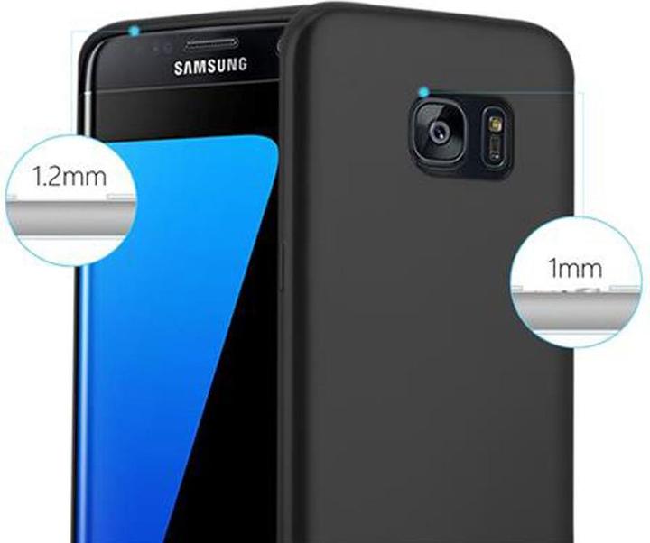 Actual product image Cadorabo TPU Matt Metallic Cover (Samsung Galaxy S7 Edge)