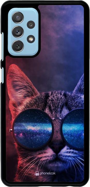 Produktbild PhoneLook Hülle Red Blue Cat Glasses (Samsung Galaxy A72)