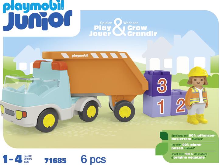 Actual product image Playmobil Dump truck (71685, Playmobil Junior)