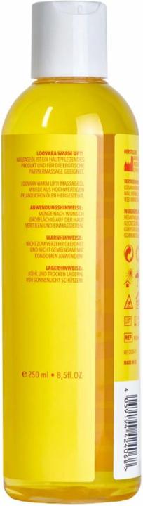 Immagine prodotto Loovara Warm Up!?" 250 ml di olio da massaggio naturale con effetto riscaldante (250 ml)
