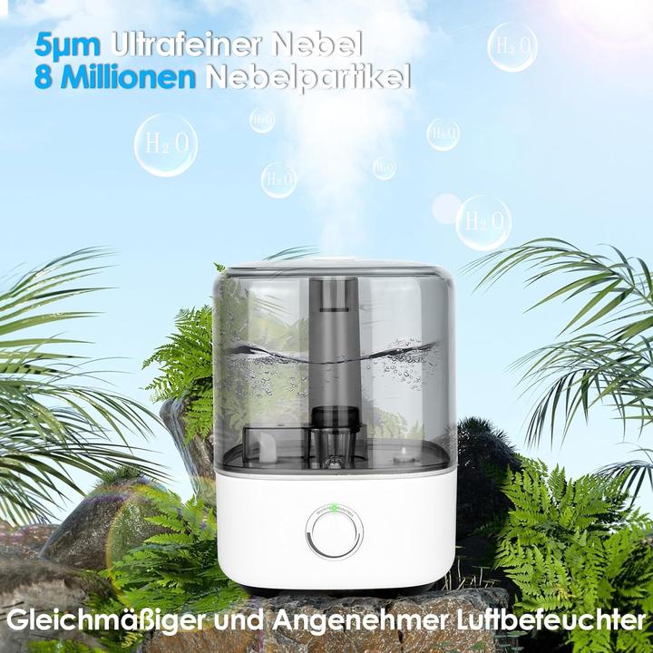 Image du produit Vankarr Ultraschall-Luftbefeuchter mit Top-Fill und 360° Düse (50 m²)