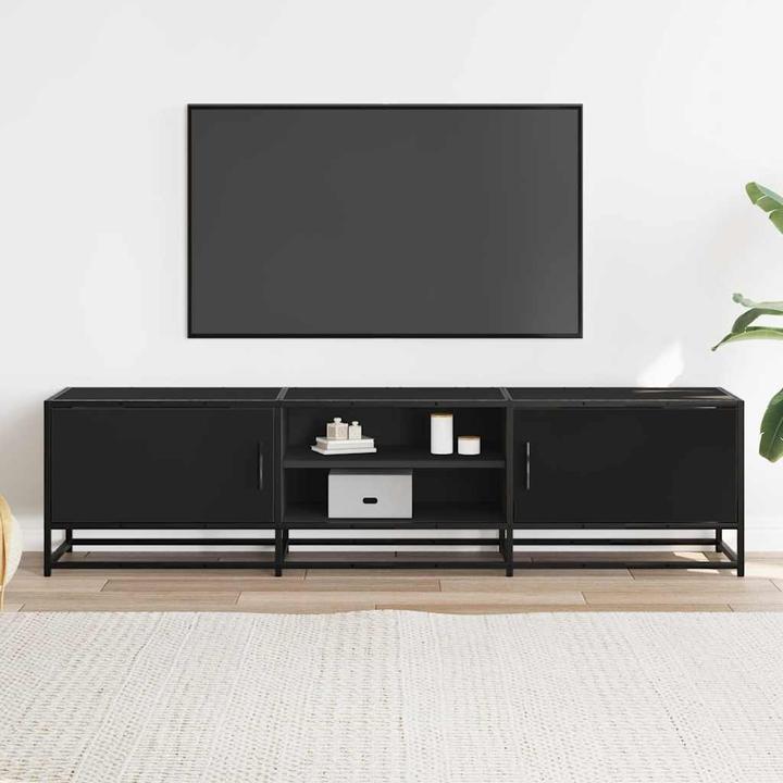 Produktbild VidaXL TV Schrank Lowboard Fernsehschrank Fernsehtisch Holzwerkstoff Metall (160 x 35 x 41 cm)