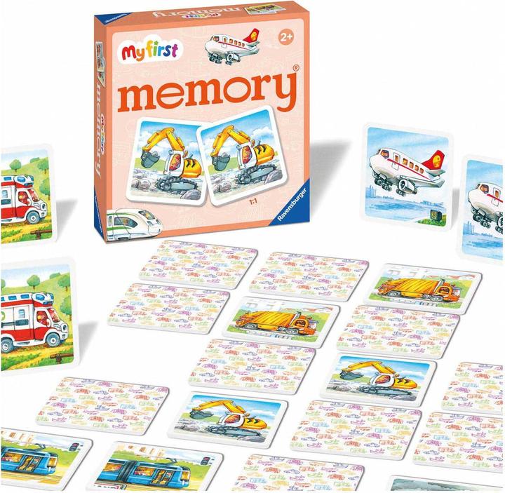 Produktbild Ravensburger My first memory - Fahrzeuge (Deutsch, Französisch, Niederländisch, Italienisch, Isländisch, Portugiesisch, Englisch)