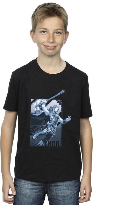 Actual product image Boys Thor Love And Thunder Attack T-Shirt (104)